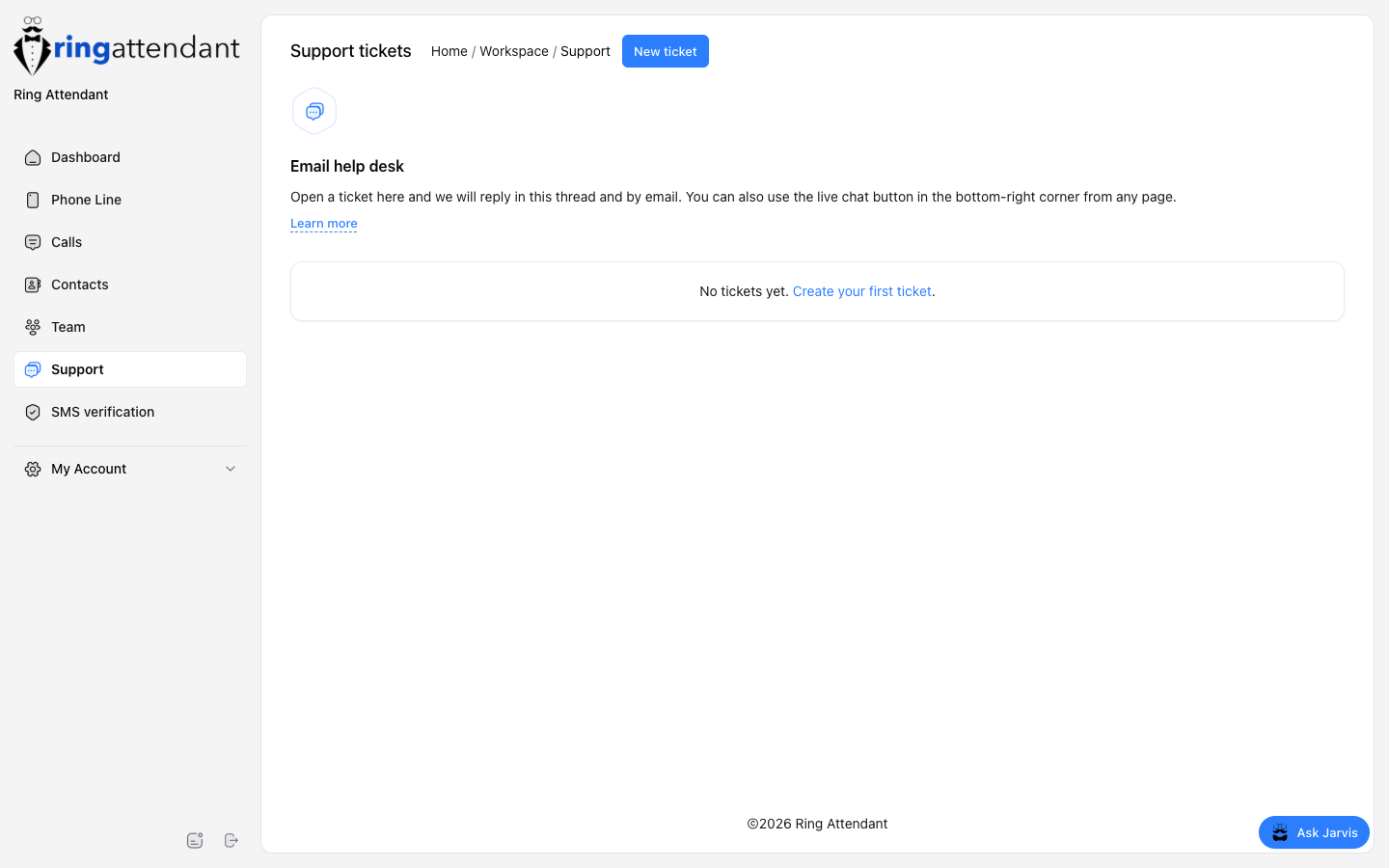 Support tickets